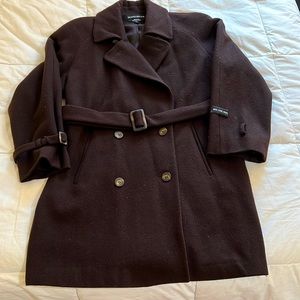 Brown wool coat